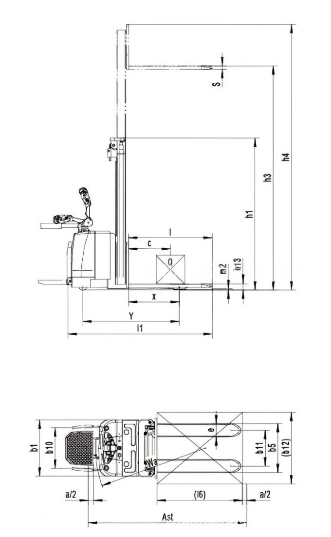 Elevación eléctrica con motor 5500 mm Control de PLC de altura acumuladora eléctrica automática 6