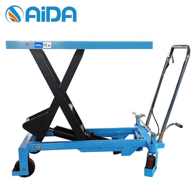 Aida Hydraulic Scissor Lift Table 350kg Mobile Lifting Plateform Table with 900mm