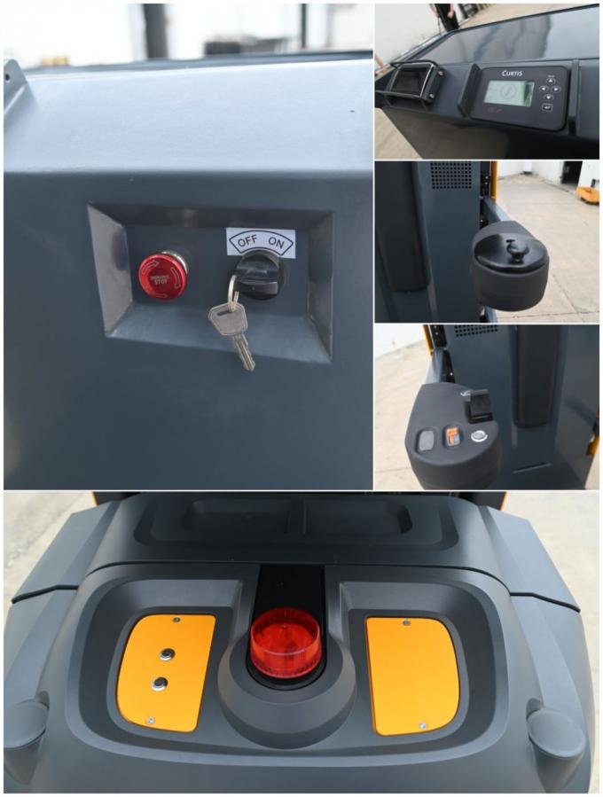 Almacén OEM con certificación ISO 500 kg Recolector de pedidos carretilla elevadora eléctrica plataforma 3