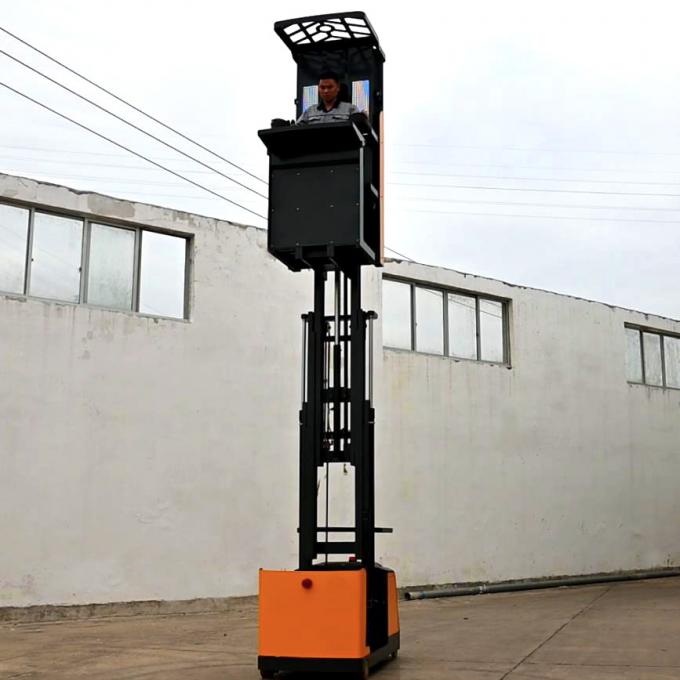 Almacén OEM con certificación ISO 500 kg Recolector de pedidos carretilla elevadora eléctrica plataforma 2