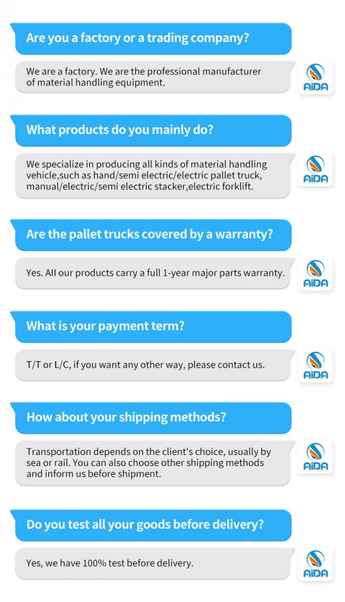 Estabilizador de paletas semieléctricas personalizable autocarga 1600 mm altura de elevación 14
